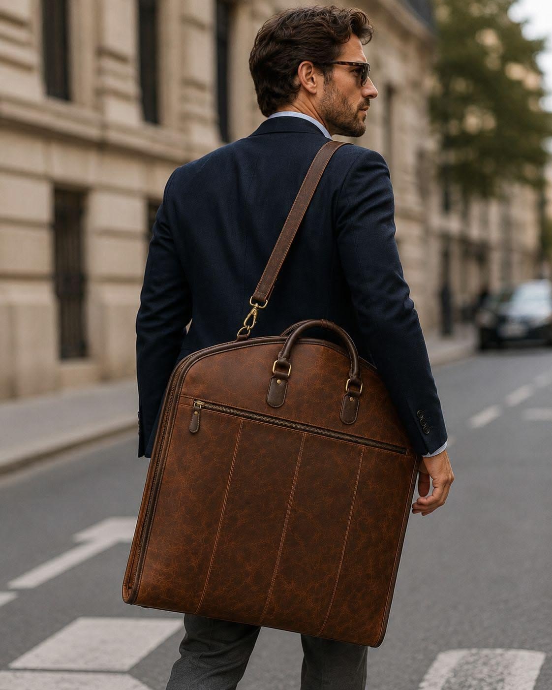 Leather Garment Bag